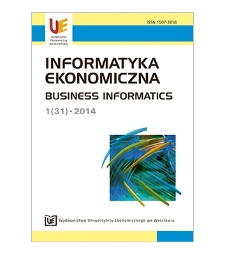 Spis treci [Informatyka Ekonomiczna = Business Informatics, 2014, Nr 1 (31)]