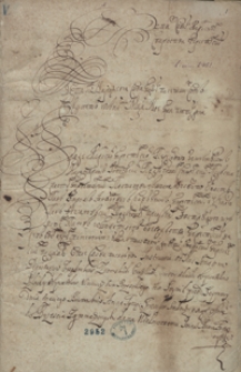 Instrukcya z sejmiku brzeskiego lit. [...] na sejm do Grodna a. 1678 dana