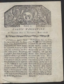 Gazeta Warszawska. R.1778 Nr 2