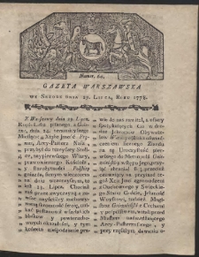 Gazeta Warszawska. R.1778 Nr 60