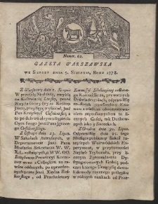 Gazeta Warszawska. R.1778 Nr 62