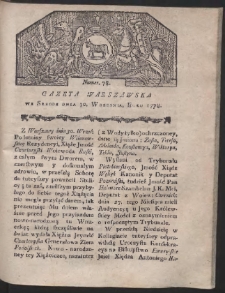 Gazeta Warszawska. R.1778 Nr 78