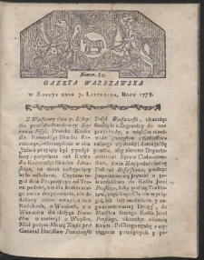 Gazeta Warszawska. R.1778 Nr 89