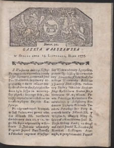 Gazeta Warszawska. R.1778 Nr 91