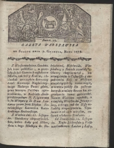 Gazeta Warszawska. R.1778 Nr 98
