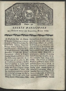 Gazeta Warszawska. R. 1779 Nr 48