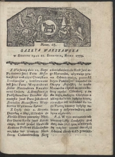 Gazeta Warszawska. R. 1779 Nr 67