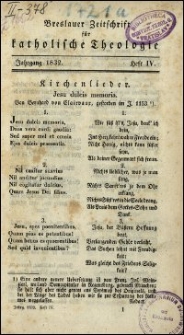 Breslauer Zeitschrift für katholische Theologie. Jhrg. 1832, H. 4-6