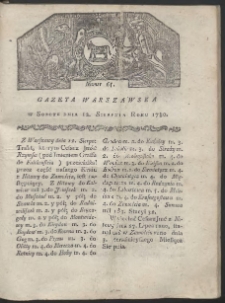 Gazeta Warszawska. R. 1780 Nr 65