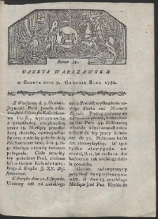 Gazeta Warszawska. R. 1780 Nr 99