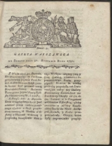 Gazeta Warszawska. R.1781 Nr 9