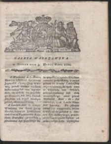 Gazeta Warszawska. R.1781 Nr 18