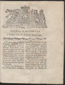 Gazeta Warszawska. R.1781 Nr 50