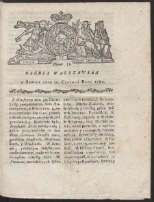 Gazeta Warszawska. R.1781 Nr 52
