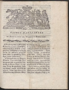 Gazeta Warszawska. R.1781 Nr 73
