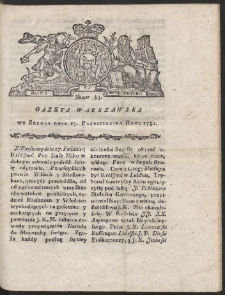 Gazeta Warszawska. R.1781 Nr 83