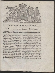 Gazeta Warszawska. R.1781 Nr 104