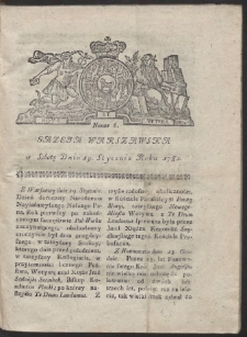 Gazeta Warszawska. R.1782 Nr 6