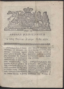 Gazeta Warszawska. R.1782 Nr 14