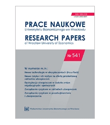 Spis treści [Prace Naukowe Uniwersytetu Ekonomicznego we Wrocławiu = Research Papers of Wrocław University of Economics; 2018; Nr 541]