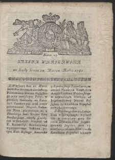 Gazeta Warszawska. R.1782 Nr 23
