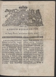 Gazeta Warszawska. R.1782 Nr 51