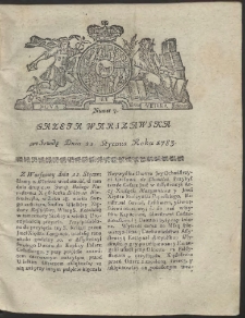 Gazeta Warszawska. R.1783 Nr 7