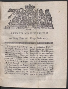 Gazeta Warszawska. R.1783 Nr 17