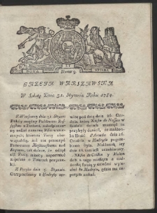 Gazeta Warszawska. R.1784 nr 9