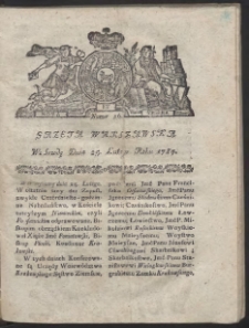 Gazeta Warszawska. R.1784 nr 16