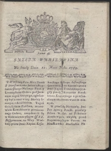 Gazeta Warszawska. R.1784 Nr 38