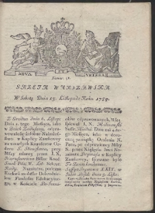 Gazeta Warszawska. R.1784 Nr 91