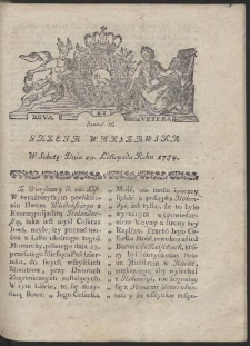 Gazeta Warszawska. R.1784 Nr 93