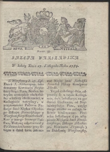 Gazeta Warszawska. R.1784 Nr 95