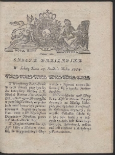 Gazeta Warszawska. R.1784 Nr 101