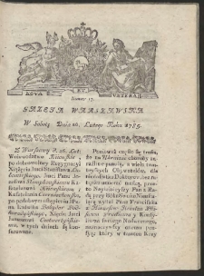 Gazeta Warszawska. R.1785 Nr 17