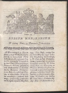 Gazeta Warszawska. R.1785 Nr 29