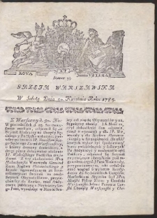 Gazeta Warszawska. R.1785 Nr 35