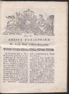 Gazeta Warszawska. R.1785 Nr 36
