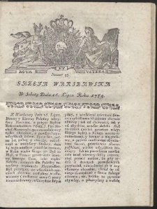 Gazeta Warszawska. R.1785 Nr 57