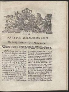 Gazeta Warszawska. R.1785 Nr 58