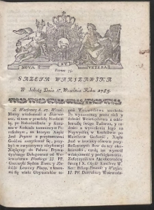 Gazeta Warszawska. R.1785 Nr 75