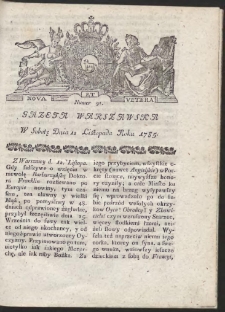 Gazeta Warszawska. R.1785 Nr 91