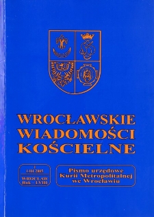 Wrocławskie Wiadomości Kościelne. R. 58 (2005), nr 1