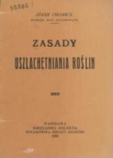 Zasady uszlachetniania roślin