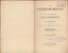 Die Parasiten des Menschen und die von Ihnen herrührenden Krankheiten : ein Hand- und Lehrbuch für Naturforscher und Arzte. Bd. 1, Abt. 1. - 2. Aufl.