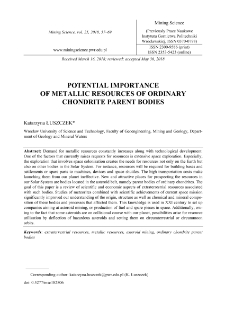 Potential importance of metallic resources of ordinary chondrite parent bodies