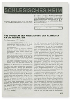 Schlesisches Heim : Monatsschrift der Wohnungsfürsorge-Gesellschaft für Oberschlesien G. m. b. H. und der Schlesisch. Heimstätte Provinziellen Wohnungsfürsorge-Gesellschaft m. b. H. Mitteilungsblatt für die schlesischen Baugenossenschaften. Jahrgang 11, Februar 1930, Heft 2