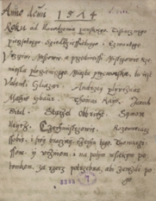 [Statut bractwa cechu płócienniczego m. Przeworska z 1490 r., potwierdzony w 1574 r.]