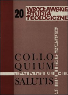 Colloquium Salutis : wrocławskie studia teologiczne. 20 (1988)